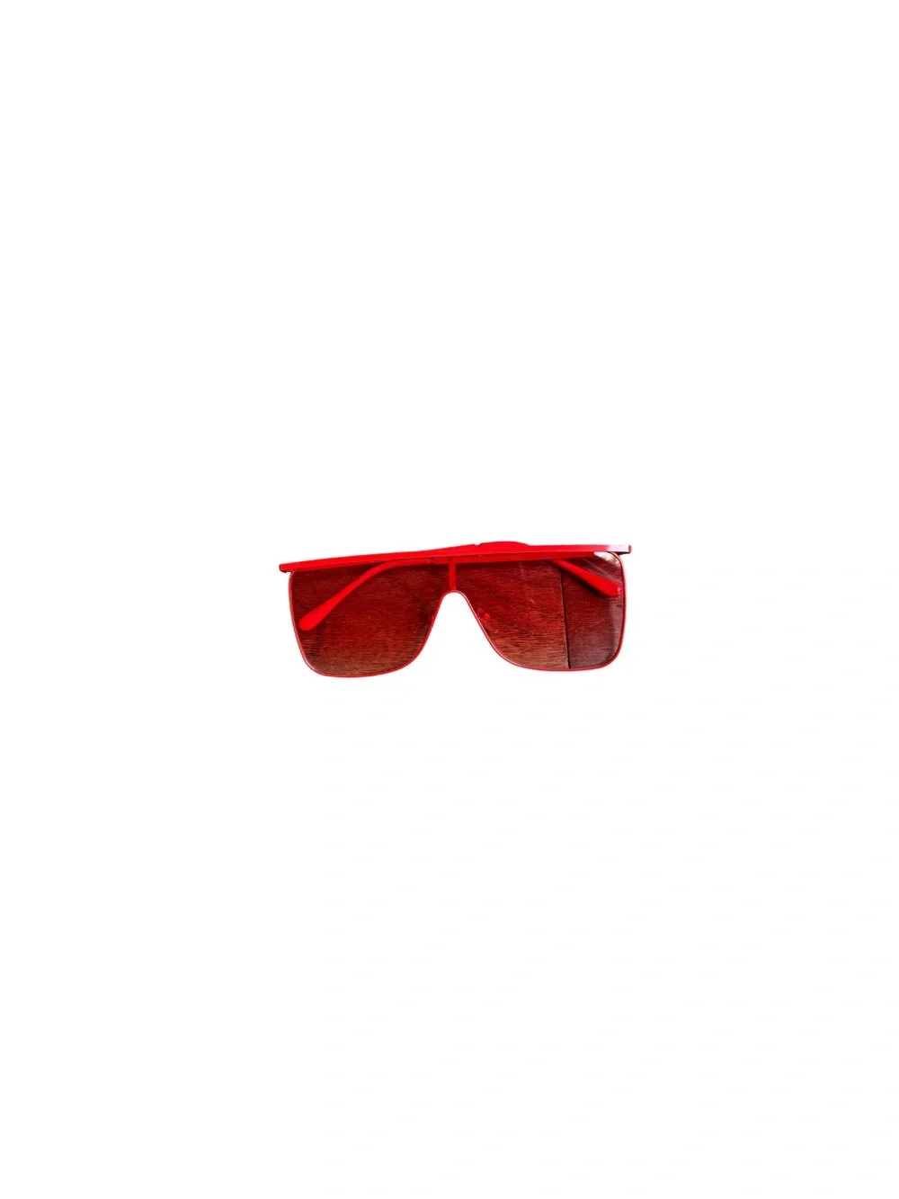 Bold Red Shield Sunglasses
